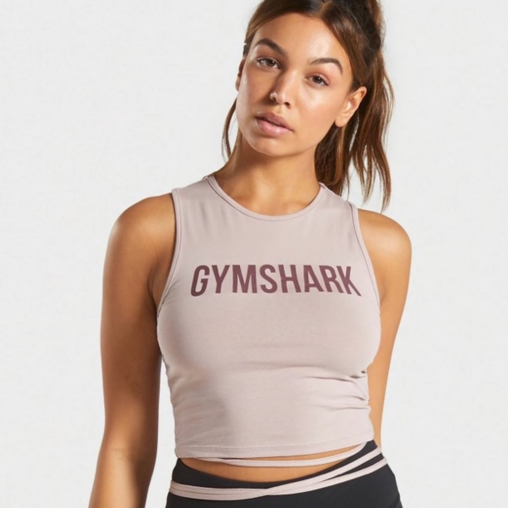 Gymshark cropped tie wrap top